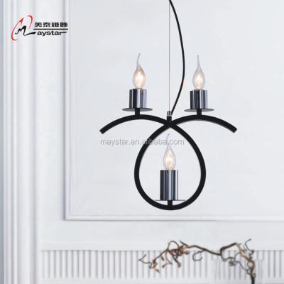 China Modern Simple Simple Modern Decor Pendant Light Creative Metal With Candle Light for sale