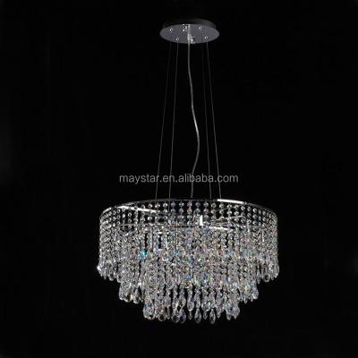 China Modern Simple Hot Selling Crystal Pendant Light With K9 Top Crystal Grade 3 Layers for sale