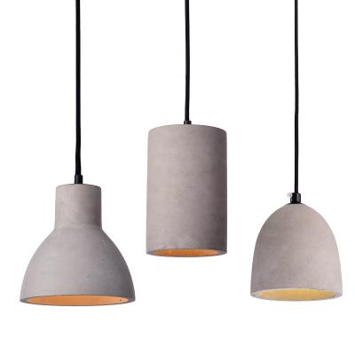 China Modern Warm Industrial Rustic Concrete Cement Attic Pendant Light for sale