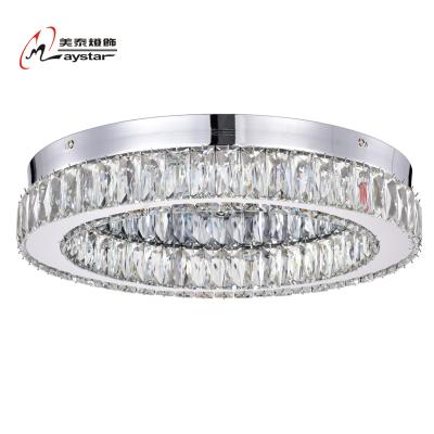 China Vintage LED Modern Decorative Round Crystal Ceiling Light for sale