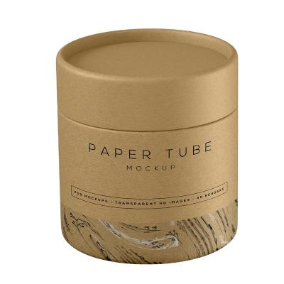 China Wholesale Bulk Biodegradable Custom Printing Cardboard Cylinder Packaging Box Gift Wrapping Paper White Black Tube For Tea for sale