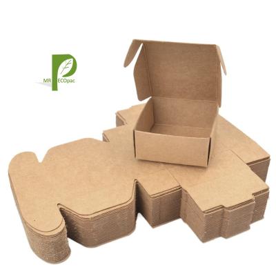 China 50PCS 2.04x2.04x0.98in Mini Kraft Paper Box DIY Handmade Cardboard Boxes Brooch Handmade Favor Small Earring Holder Soap Shipping Box for sale