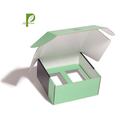 China Recyclable Manufacturing Customized Colored Cardboard Mailer Box With Inserts for sale