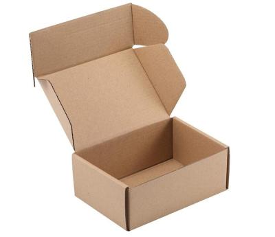 China Recycled Materials Brown Corrugated Custom Cardboard Kraft Paper Mailer Boxes for sale