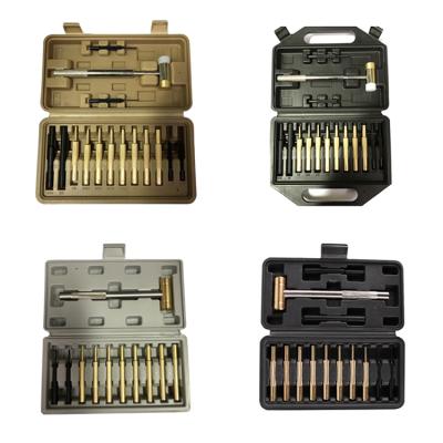 China Plastic Multiple Models Roll Pin Brass Steel Punch Steel Hammer Gun Repair Kit For Gunsmithing Maintenance for sale