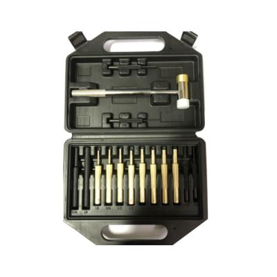 China Hammer and Pin Punch Kit Plastic Gun Tool Cleaning Set with Brass for sale