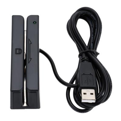 China Reading track width: 1.5mm magnetic stripe MSR580 card reader with 123 track USB RS232 interface for sale