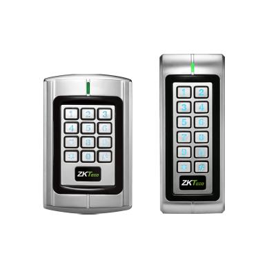 China RESET waterproof metallic keypad rfid reader wiegand 26/34 outlet for access control system for sale