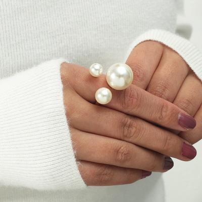 China High Quality Creative Ring Ball Bead Gold Color Vintage Finger Ring for sale