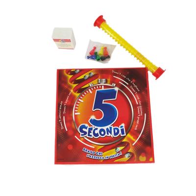 China Plastic five-second family intellectual board game for sale