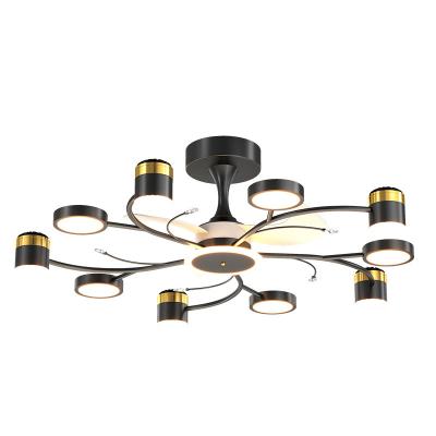 中国 New Modern Ceiling Led Lamp Fan Lights Sky Chandelier Modern Minimalist For Bedroom 販売のため