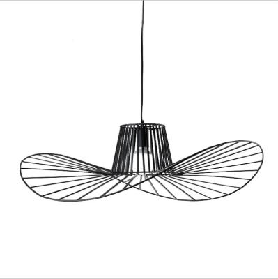 Китай Modern simple style creative industrial chandelier restaurant attic iron art straw hat chandelier Nordic living room hat chandelier продается