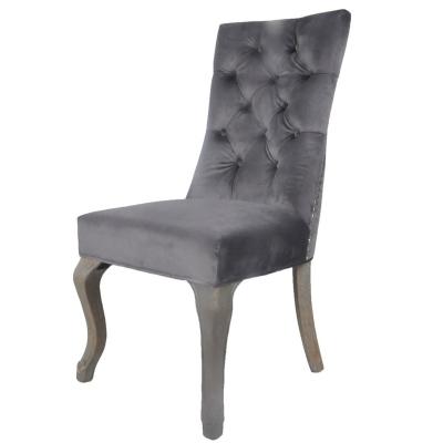 China Convertible 2021 New Design Antique Furniture Classic French Dining Chair Upholstered Dining Chair for sale