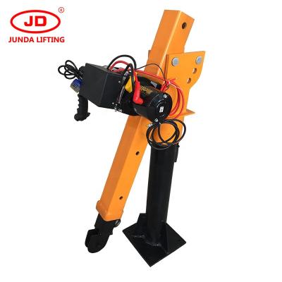 China TRUCK CRANE Mini Pick Up Truck Crane Folding Boom Lifting Truck Mounted Crane with DC12V DC24V Pump Station en venta