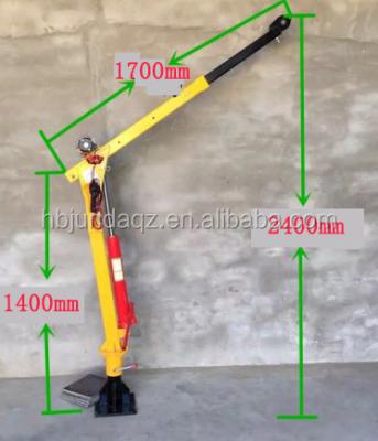 Chine TRUCK CRANE 360 Degree Mini Swivel Pickup Crane DC 12V 24V Hydraulic Electric Winch Truck Crane à vendre