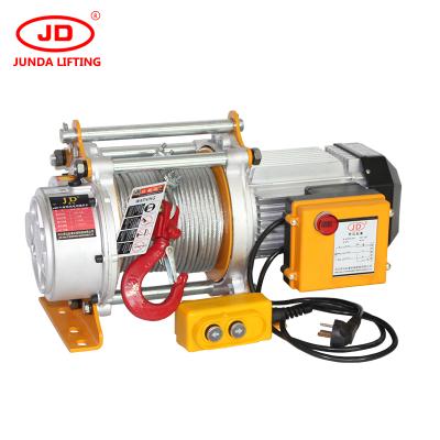 Chine Building material stores 1TON 2TON with wireless remote control electric hoist KCD type wire rope hoist electric hoist à vendre