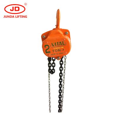 China Warehouse hsz-VT pulley block chain hoist/vt manual chain hoist 1-10t /VITAL Japan for sale