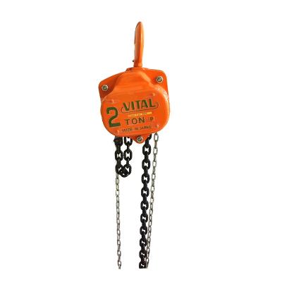 Chine Japan Normal Quality HS-VT Manual Material Handling Equipment Working Environment Essential Chain Block 2 Ton à vendre