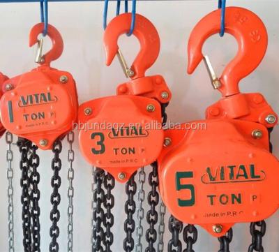 Chine 2017 New Contruction type 10 ton height HS-VT type big manual chain block /chain hoist à vendre