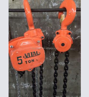 China Construction Crane Standard Specification Brand Vital Pulley Chain Block en venta