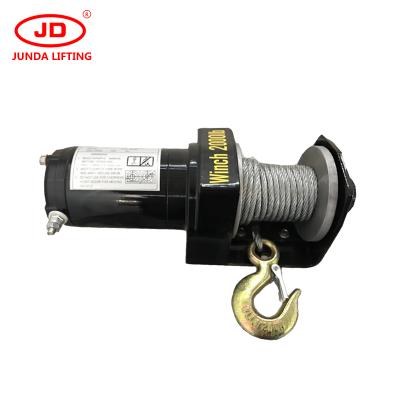 China small 3000lbs 24v 12v low power electric winch for cranes used for lifting for sale