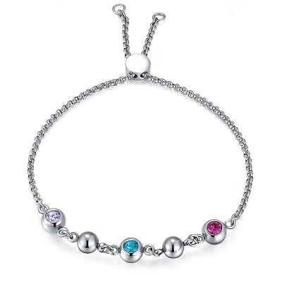 China hot fashion Crystal Bracelet Sterling Silver Three-color sale bracelet jewelry personality bracelet for sale