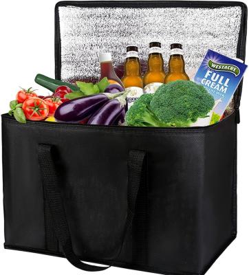 China Large Capacity Waterproof Waterproof Custom Insulated Thermal Hot Food Delivery Bag For Food Transport for sale