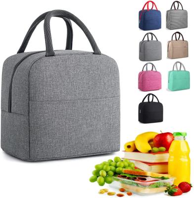 China 2022 Waterproof Reusable Custom Polyester Cooler Bags Heat Insulation Lunch Tote Bags For Women Men for sale