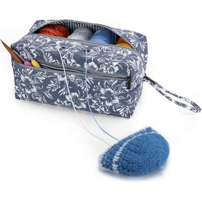 China High Quality Custom Viable Yarn Accessories Storage Bag For Yarn Skeins Crochet Hooks Knitting Needles for sale