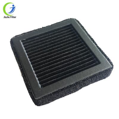 China New 2019 Hotels ODM Air H11 H12 H13 BLACK with EPDM Sealing Strip and BLACK Activated Carbon HEPA Filter Odor Dedusting and Paper BOX for sale