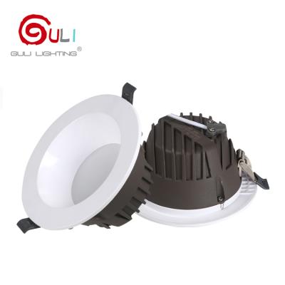 China Patented mold high efficiency indoor dimmable celling recessed mounted 12w 24w 30w 40w round led downlight for sale