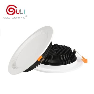 China Patented Indoor Adjustable Aluminum Smd 6w 9w 12w 18w 24w 30w PC Cct Aluminum Round Led Downlight For Hotel for sale