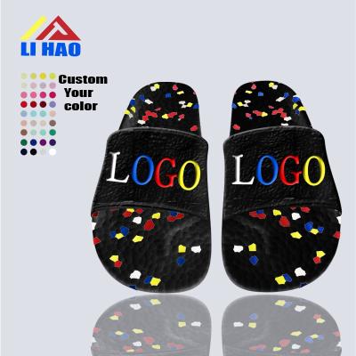 China Custom Made Luxury Women Men Summer Slides Designer Fashion Trend OEM Logo Beach Sandals Outdoor Shoes for sale