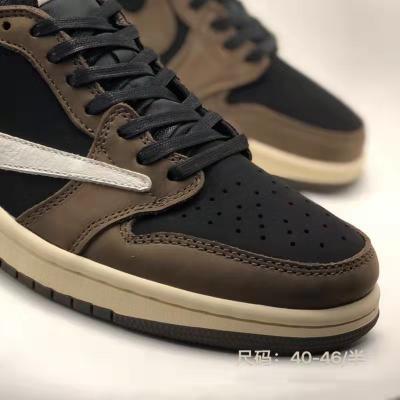 China Original Fashion Retro Brand Jorden 1 Sports Shoes AJ1 Genuine Leather Cushioning Basketball Shoes For Women Men for sale