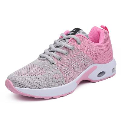 China Fashion Trend High Quality Fashion Knitted Mesh Sneakers Shoes Breathable Women Sports Casual Walking Shoes For Women for sale