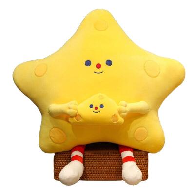 China Best Selling Cute Carambola Plush Toy Factory Cute Star Sleeping Star Plush Pillow Cute Stuffed Toy for sale