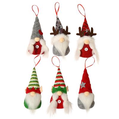 China New Christmas Decoration Christmas Ornaments Wool Faceless Christmas Santa Gnome Doll For Kids Plush Gnome Doll Christmas Tree Decorations for sale