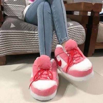 China ALIJIA Slippers Plush Yeezy AJ Bedroom Sneaker Anti-slippery Unisex Indoor aj Slippers for sale