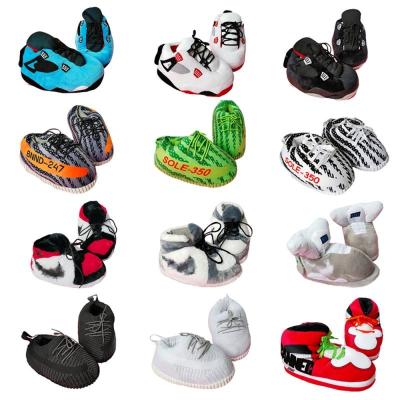 China Anti-slippery drop shipping winter indoor slipper aj yeezy slippers yeezy slippers for teen adult for sale