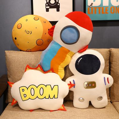 China Hot Selling Plush Cartoon Stuffed Toys Space Astronaut Rocket Plush Toy for sale