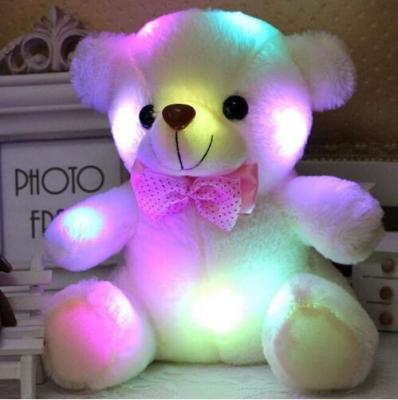 China For Use And Decoration Wholesale Promotional Low Price Plush Led Glow Teddy Bear / 6 Colors Free Sample Stuffed Glowing Luminous Teddy Bear Doll Toy for sale