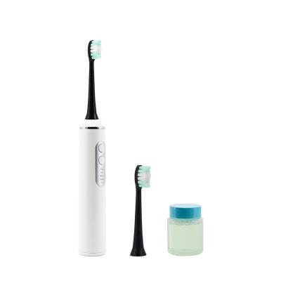 China Intelligent 2-minute timing oral care appliances automaticallysuck in liquid toothpaste electric toothbrush 2 in 1 for sale