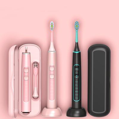 China 6mm Oscillation Ultra Wide Travel 15 Kinds Of Force Portable 2 Minute Timer Case Multifunctional Smart Sonic Soft Electric Toothbrush Travel for sale