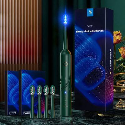 China With Blue Light Sterilization Whitening OEM High Quality Adult Teeth Whitening LED Light Blue Ray Smart Sonic Electric Toothbrush Cleaning for sale