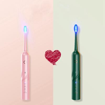 China With Blue Light Sterilization Whitening Premium Adult Smart Led Teeth Whitening Sonic Electric Toothbrush Cleaning With Blue Light for sale