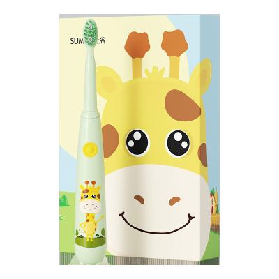 China Crescent Type Brush Face Ipx7 Waterproof Oral Clean Children Kids Personalized Sonic Power Electric Toothbrush for sale