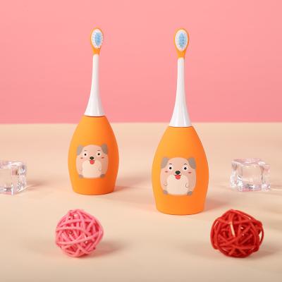 China Strong Power Ipx7 Waterproof Usb Tooth Cleaner Kids Soft Children U Shaped Filling Electric Toothbrush for sale