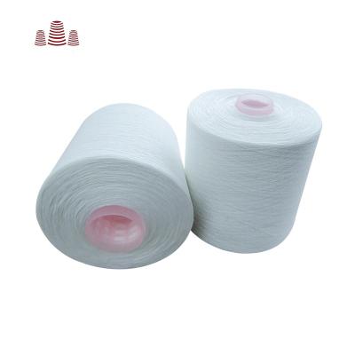 China Anti-bacteria 60/3 China Factory Produce 100% Polyester Yarn Spun Raw White For Sewing for sale