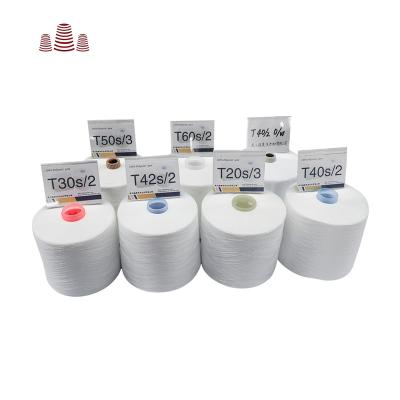 China Anti-bacteria 100% Polyester Spun To Thread 60s/2 60/2 602 Spun Polyester Yarns For Sewing Thread for sale