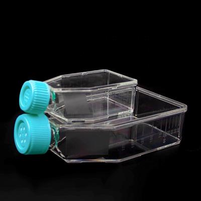 China 25 cm2 75cm2 175cm2 Tc Lab Sterile PS 75 cm Disposable Plastic Standard Tissue Cell Culture Flask 103 for sale